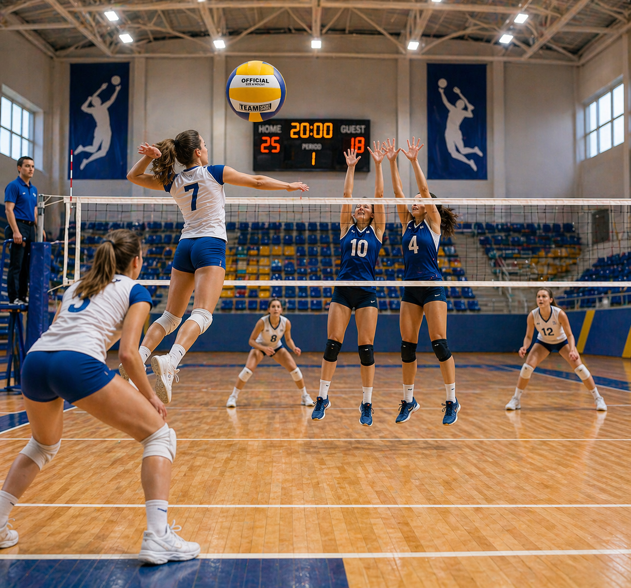 Volleyball Größe 5 Trainingsball PU robust für Freizeit Spiel gelb