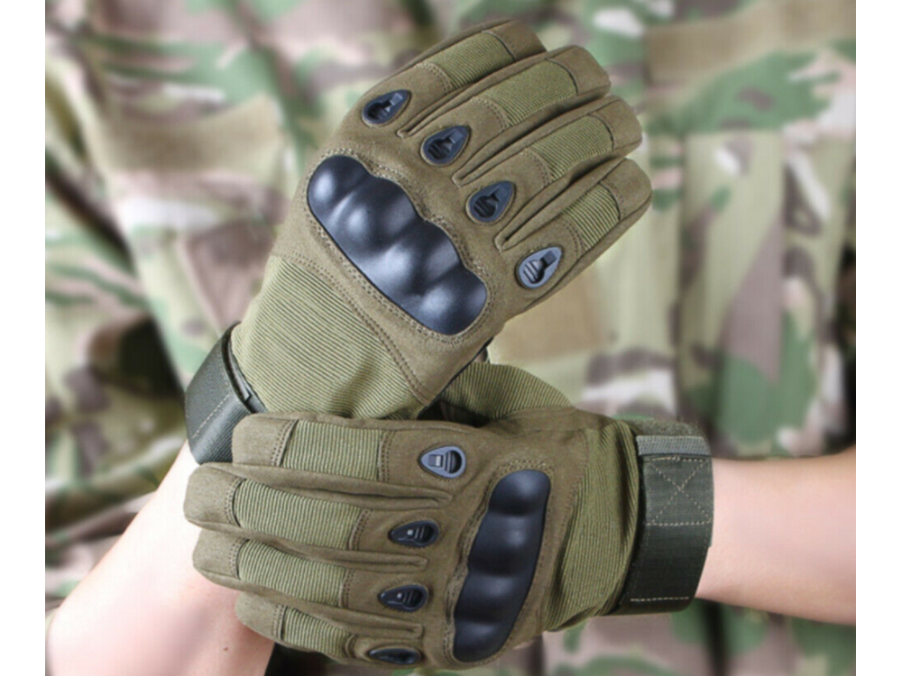 Taktische Thermo Handschuhe L– Militär Touchscreen rutschfest mit Knöchelschut