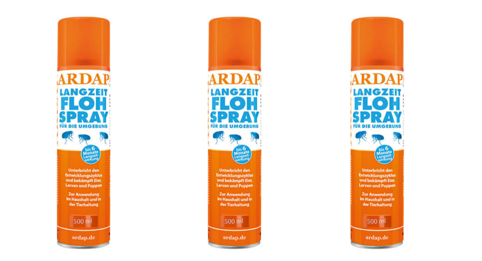 ARDAP Flohspray 500ml Umgebungsspray gegen Flöhe Ungeziefer