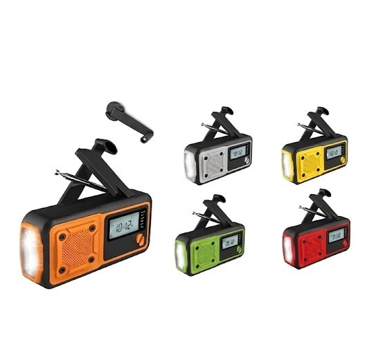 Notfallradio Solar Kurbel 4000mAh AM FM SW Powerbank LED SOS