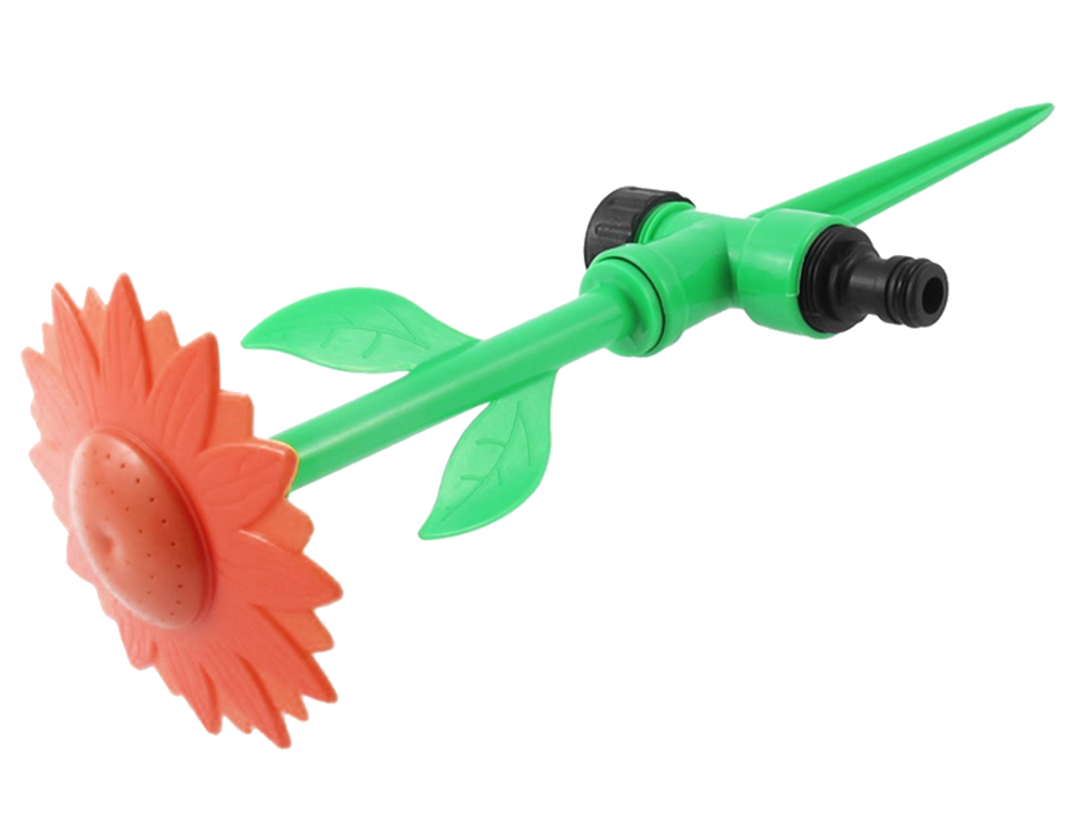 Garten Sprinkler Sonnenblume mit Erdspieß – Dekorativer Rasensprenger für Gartenbewässerung, Rasen und Blumenbeete