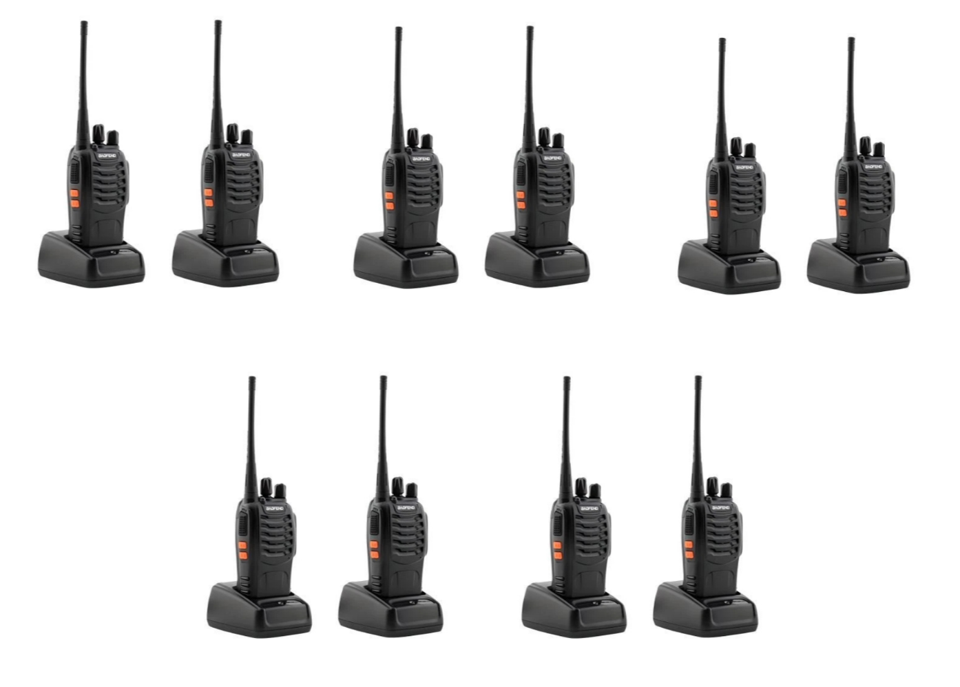 Baofeng Walkie Talkie Funkgerät PMR 16 Kanäle Reichweite 8km Set