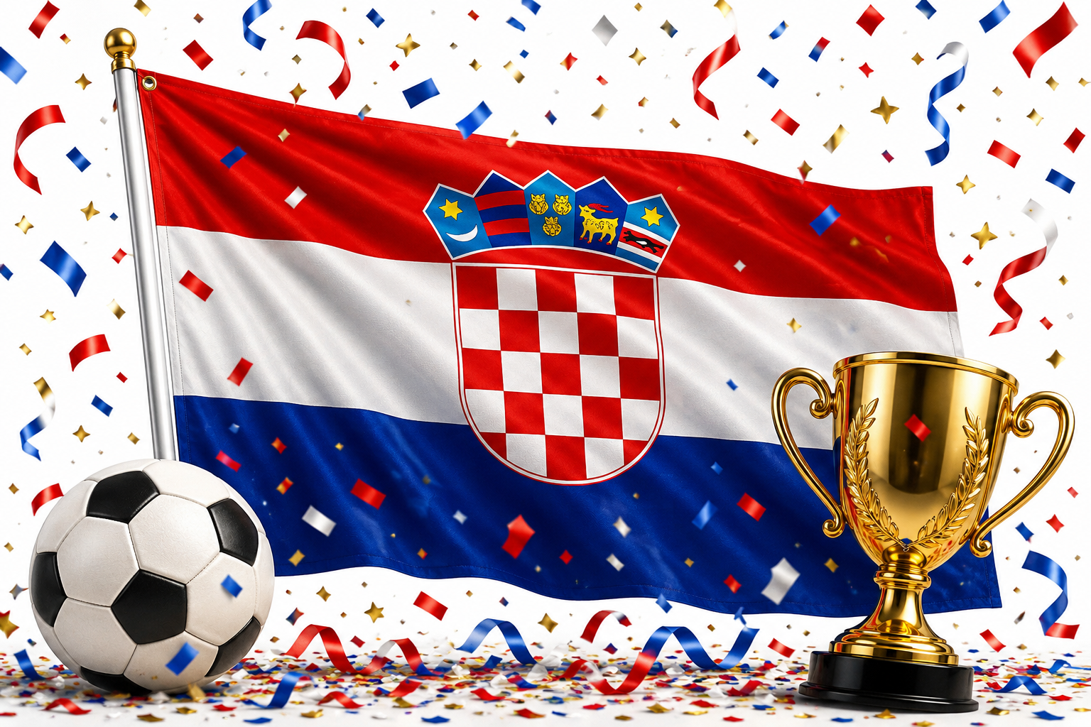 Kroatien Flagge 150x90cm Länderflagge Fahne mit Ösen Indoor Outdoor-Zastava Hrvatske 150 x 90 cm