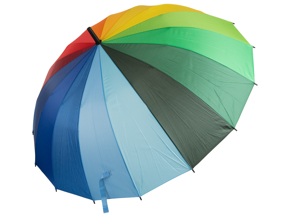 Regenbogenschirm Automatik Regenschirm XXL 115cm Windfest Bunt