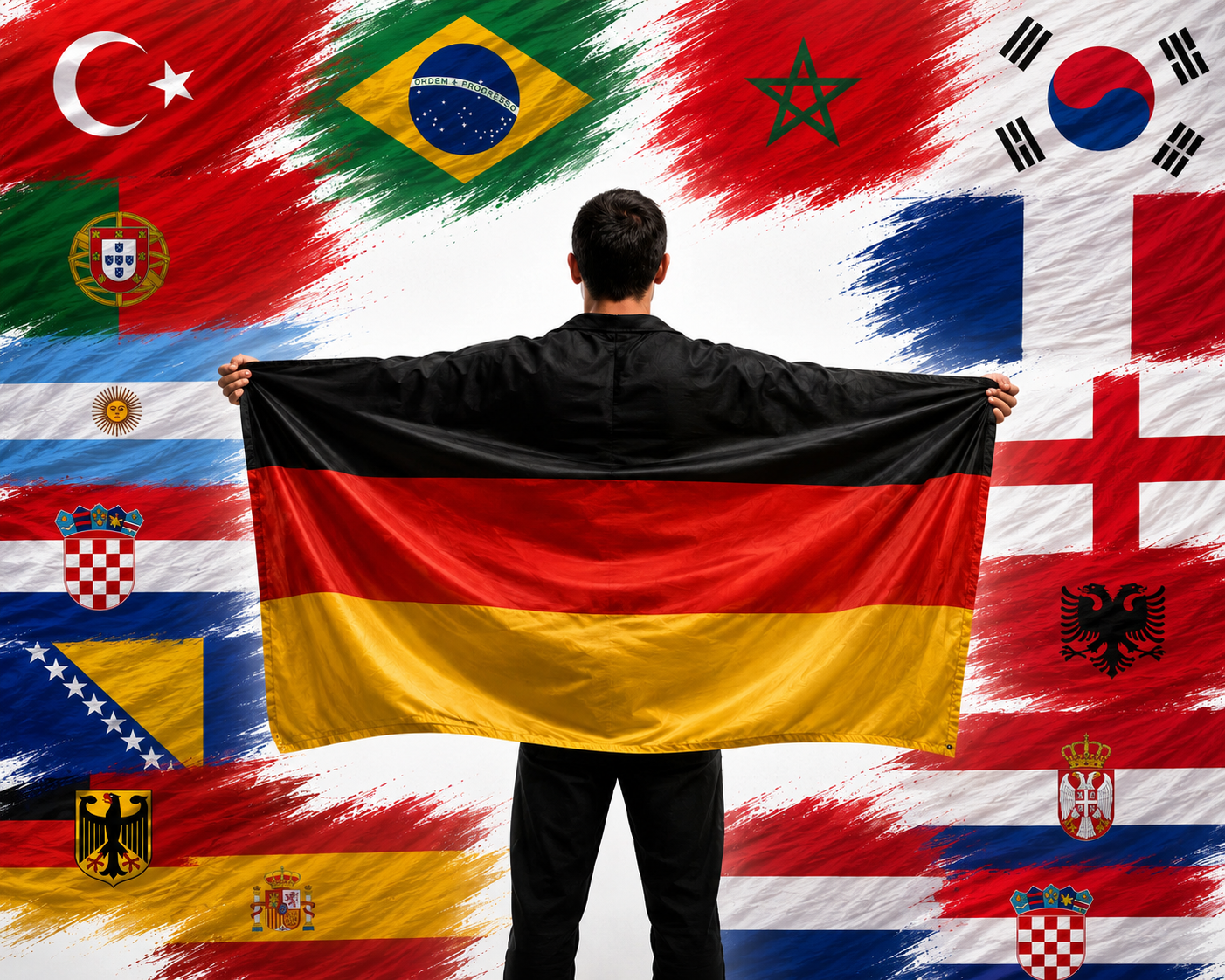 Flagge Fahne Fanflagge Länderflaggen Nationalflaggen Deutschland Türkei Auswahl