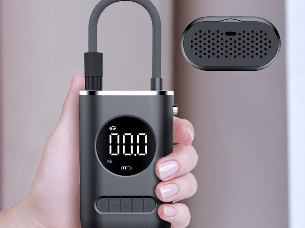 Akku Luftkompressor 10 Bar Elektrische Luftpumpe LCD Auto Fahrrad USB-C