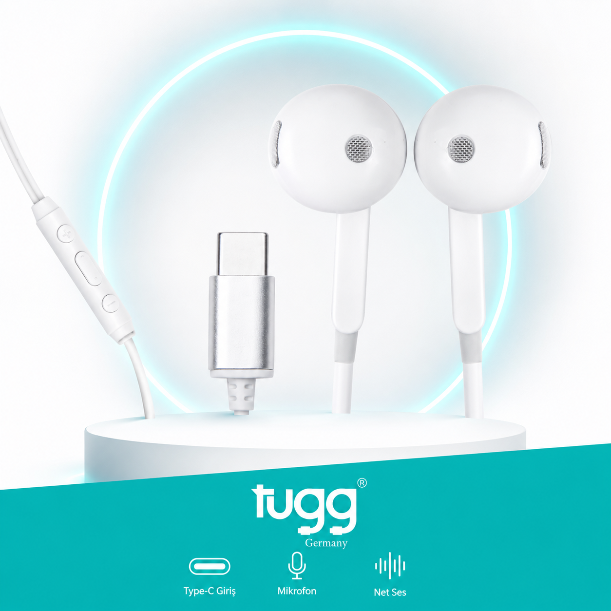 Typ-C Kopfhörer USB-C In Ear Headset Kabelgebunden Stereo Mikrofon