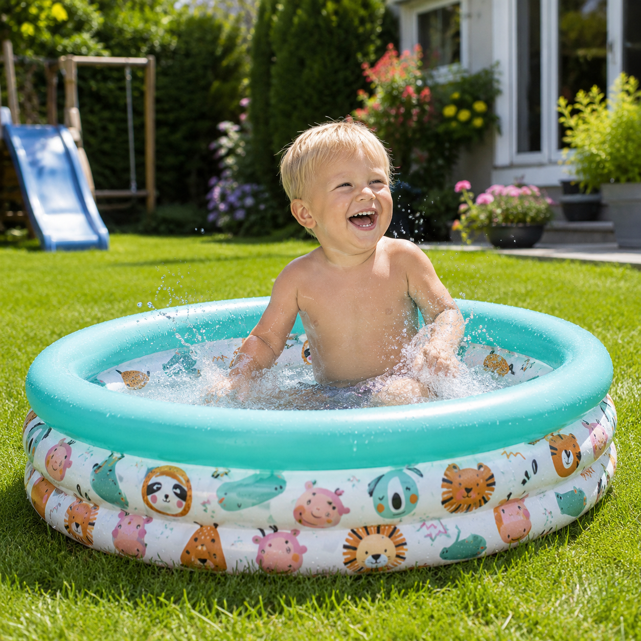 Bestway Kinderpool Planschbecken 102x25cm Aufblasbar Gartenpool Rund 101L