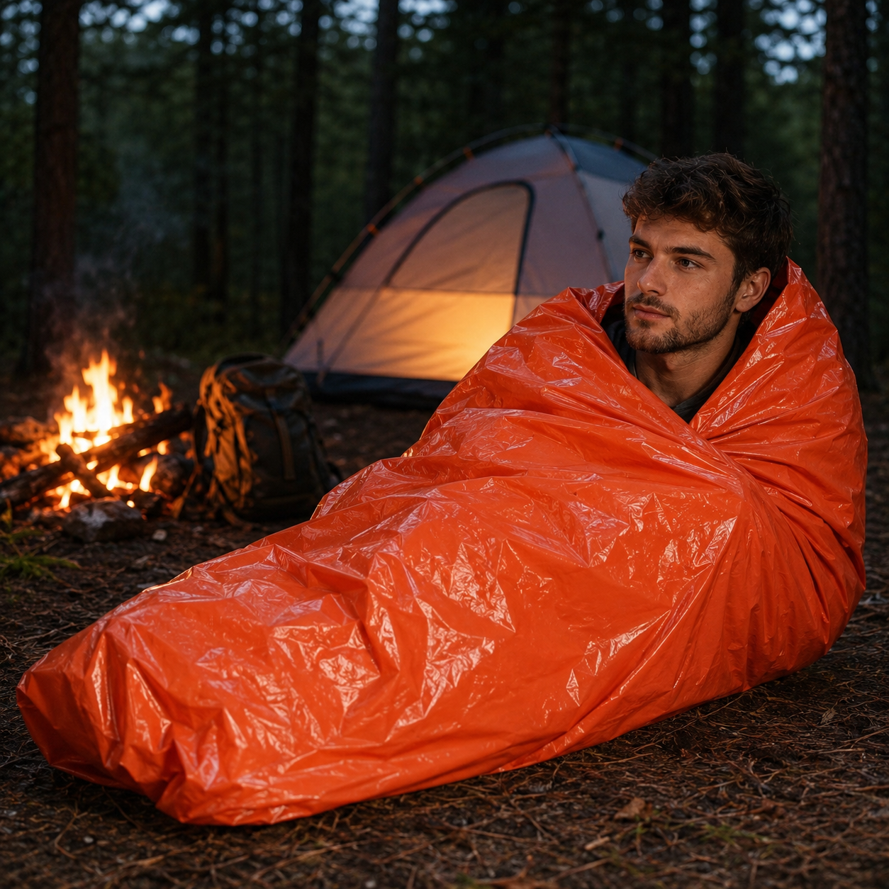 Notfall Schlafsack Biwaksack – Rettungsschlafsack wasserdicht für Outdoor & Surv