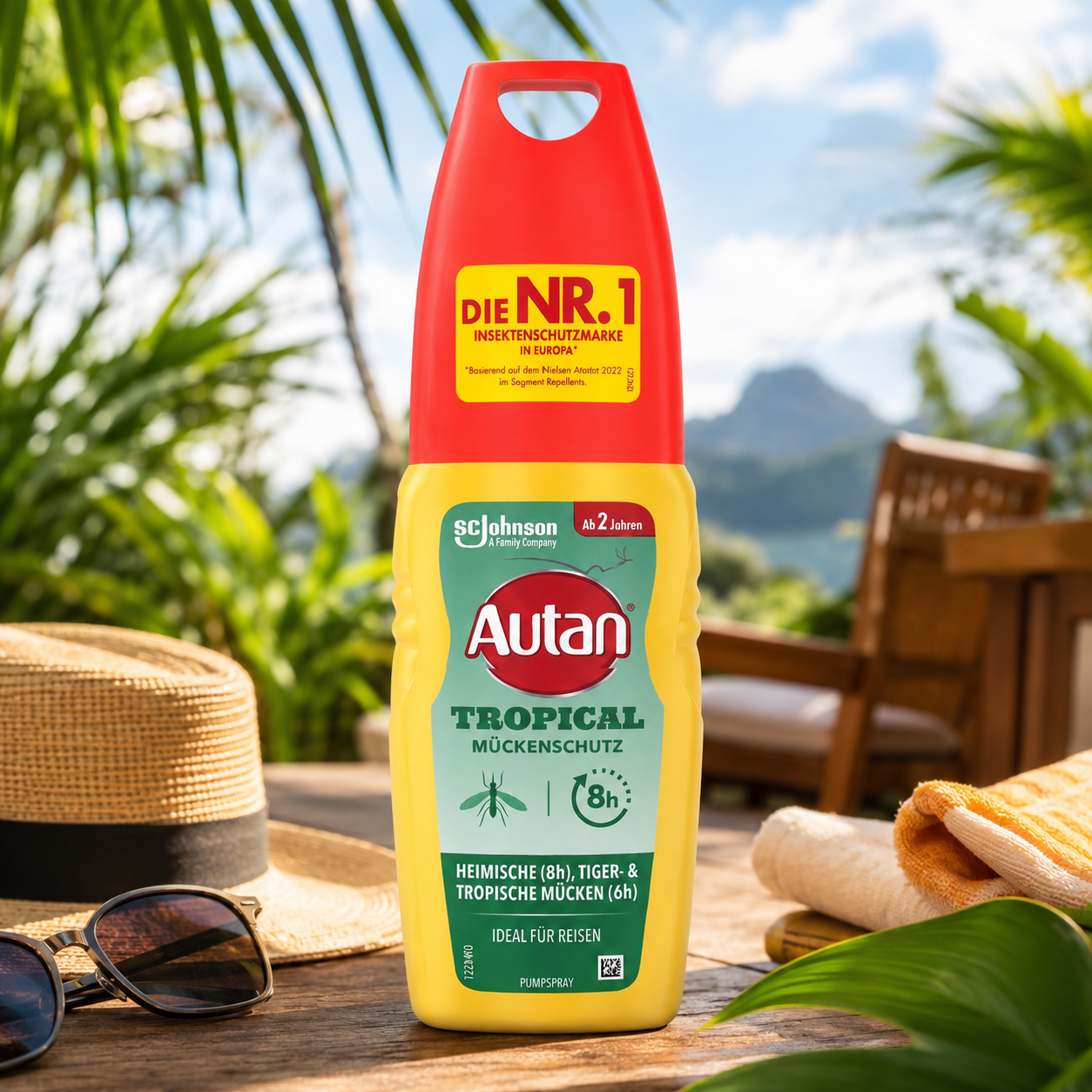 Mückenspray 100ml Mückenschutz Icaridin 20% Reise Camping Outdoor Spray