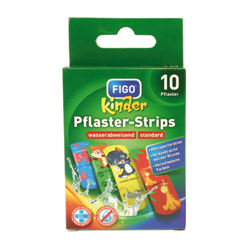 10x FIGO Kinder Pflaster Strips 10er Kleine Prinzessinnen Wundverband Schutz Set