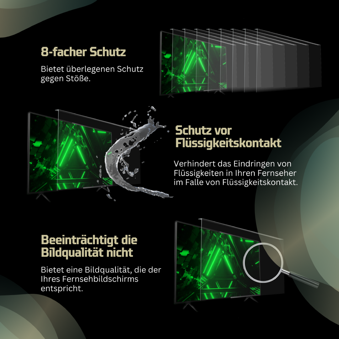 GlassZilla 77 Zoll Fernseher Schutz/TV Bildschirmschutz /Displayschutz 3mm Acryl