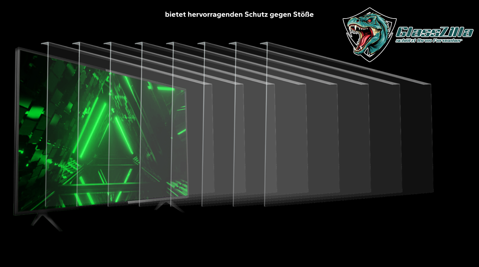 GlassZilla 77 Zoll Fernseher Schutz/TV Bildschirmschutz /Displayschutz 3mm Acryl