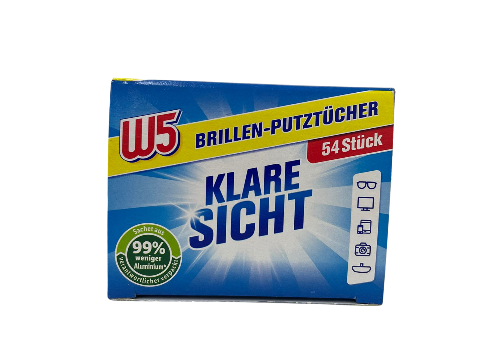 Feuchte Brillenputztücher, Brillentücher Putztücher feucht einzeln verp 54stück