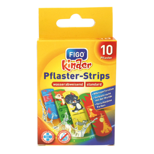 10x FIGO Kinder Pflaster Strips 10er Kleine Prinzessinnen Wundverband Schutz Set