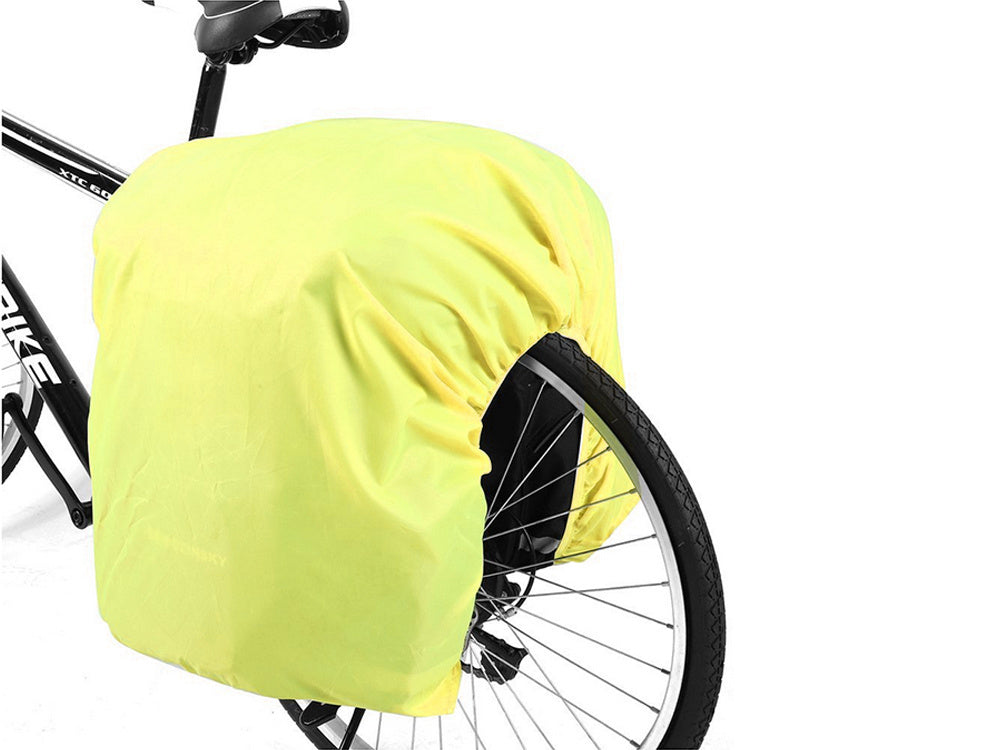 60L Fahrrad Gepäckträgertasche – Wasserdicht, 3 Hauptfächer, Reflektoren & Regenhülle