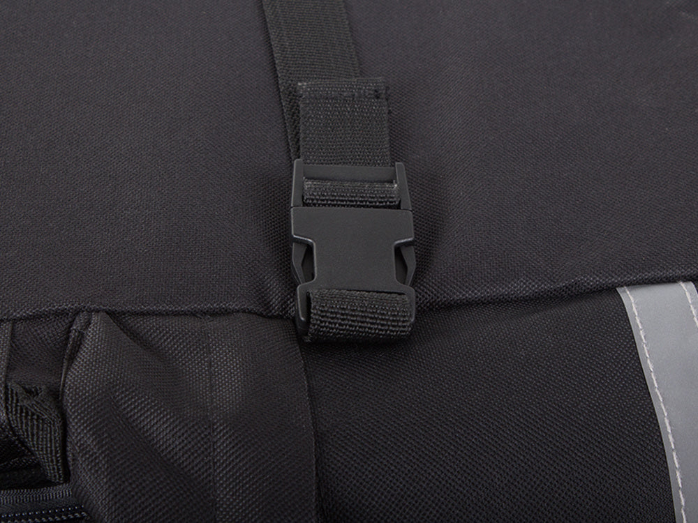 60L Fahrrad Gepäckträgertasche – Wasserdicht, 3 Hauptfächer, Reflektoren & Regenhülle