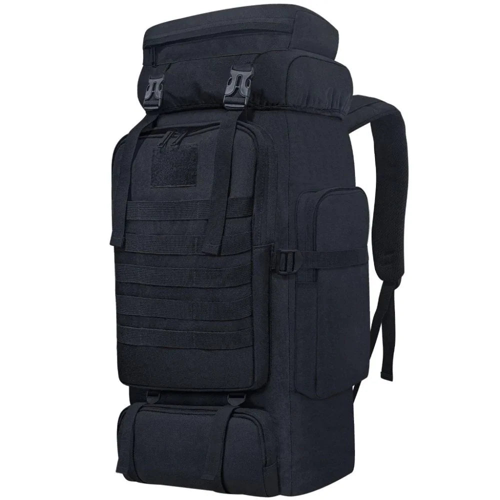 80L Taktischer Wanderrucksack – Wasserdichter Camping & Outdoor Rucksack mit Regenschutz