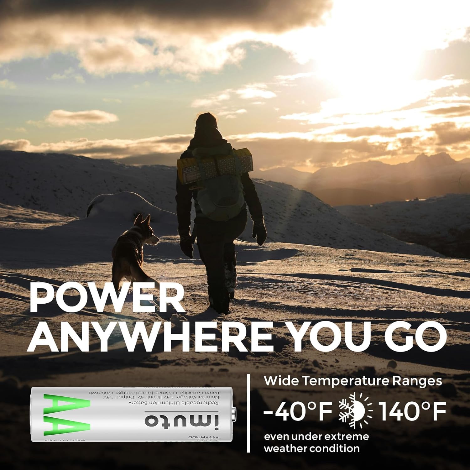 Wiederaufladbare Lithium AA Akkus 8er Pack – 1.5V 2000mWh mit Typ-C Ladegerät & Aufbewahrungsbox