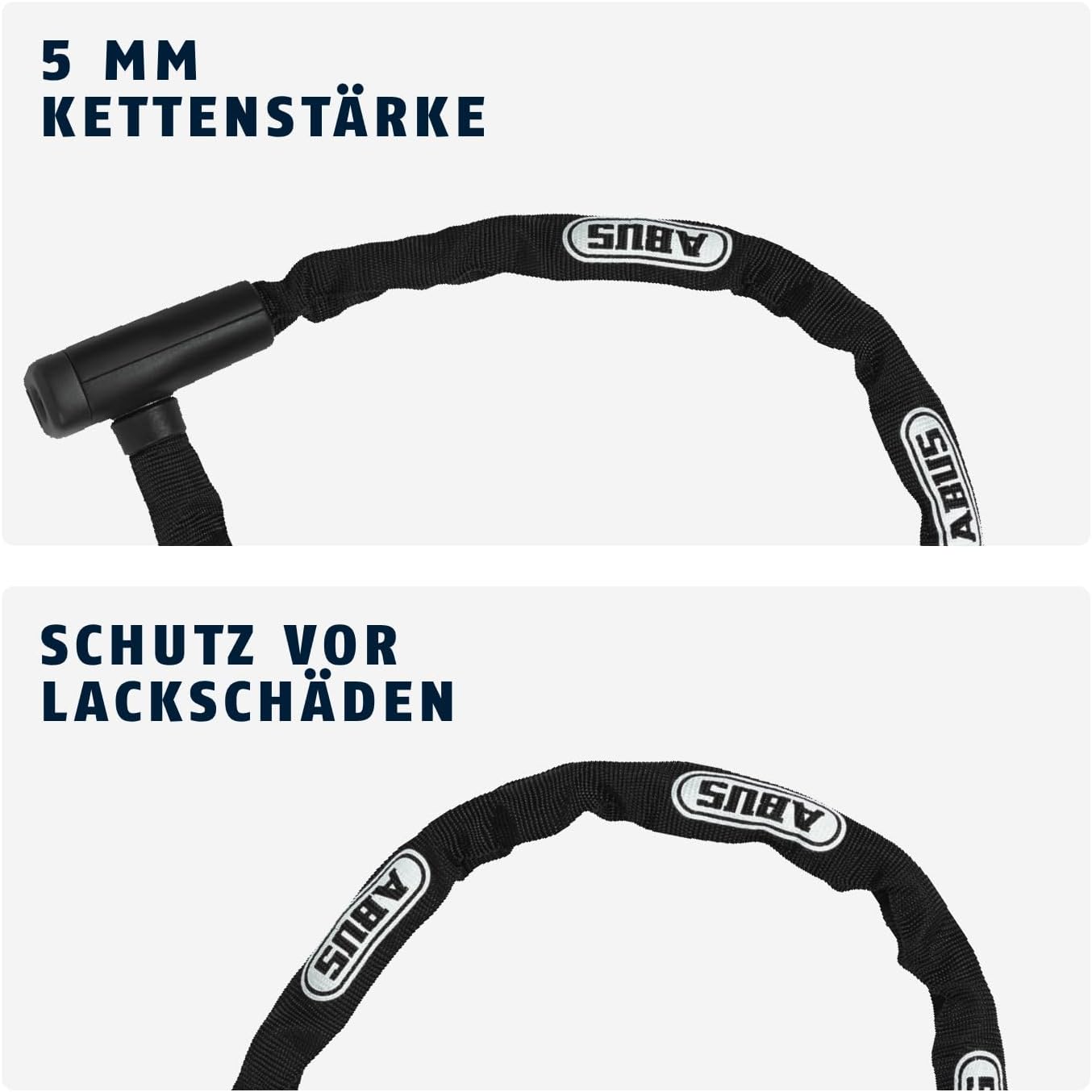 ABUS Fahrradschloss Kettenschloss aus Stahl – Sicherer Schutz für Fahr