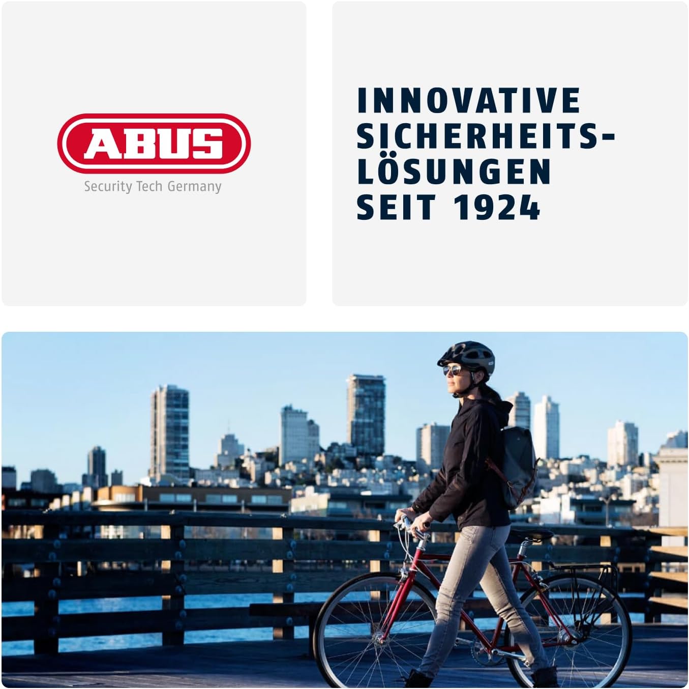 ABUS Fahrradschloss Kettenschloss aus Stahl – Sicherer Schutz für Fahr