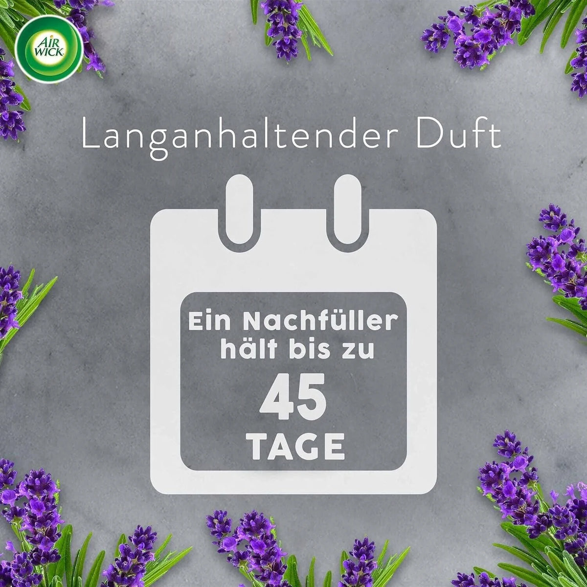 Air Wick Aroma-Öl Starterset Cotton & Weiße Orchidee – Lufterfrischer mit regulierbarer Duftintensität