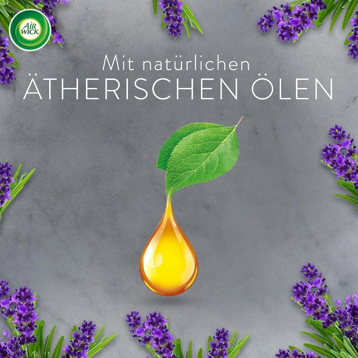 Air Wick Aroma-Öl Starterset Cotton & Weiße Orchidee – Lufterfrischer mit regulierbarer Duftintensität