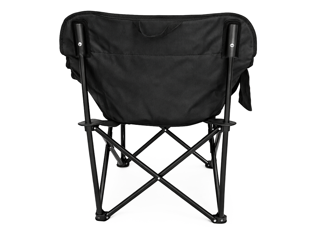 Angelstuhl Campingstuhl faltbar – Outdoor Klappstuhl mit Tragetasche Schwarz
