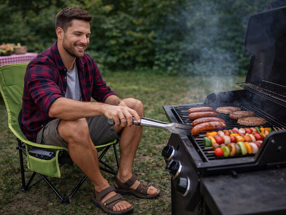 Angelstuhl faltbar Campingstuhl mit Tasche Tragetasche Outdoor bequem