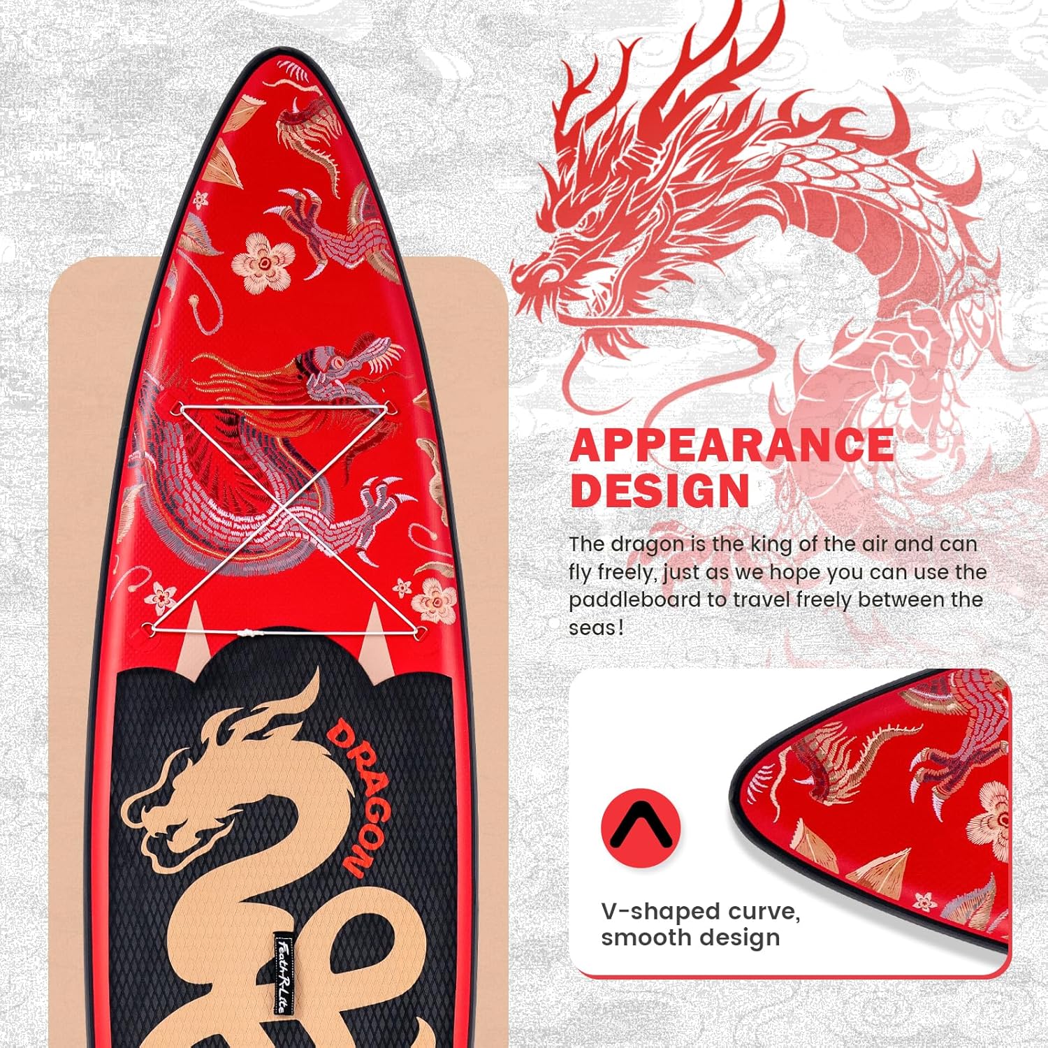 Aufblasbares Stand Up Paddle Board Set – 335 x 82 x 15 cm SUP mit Paddel, Handpumpe, Leine, Rucksack & Zubehör für Erwachsene