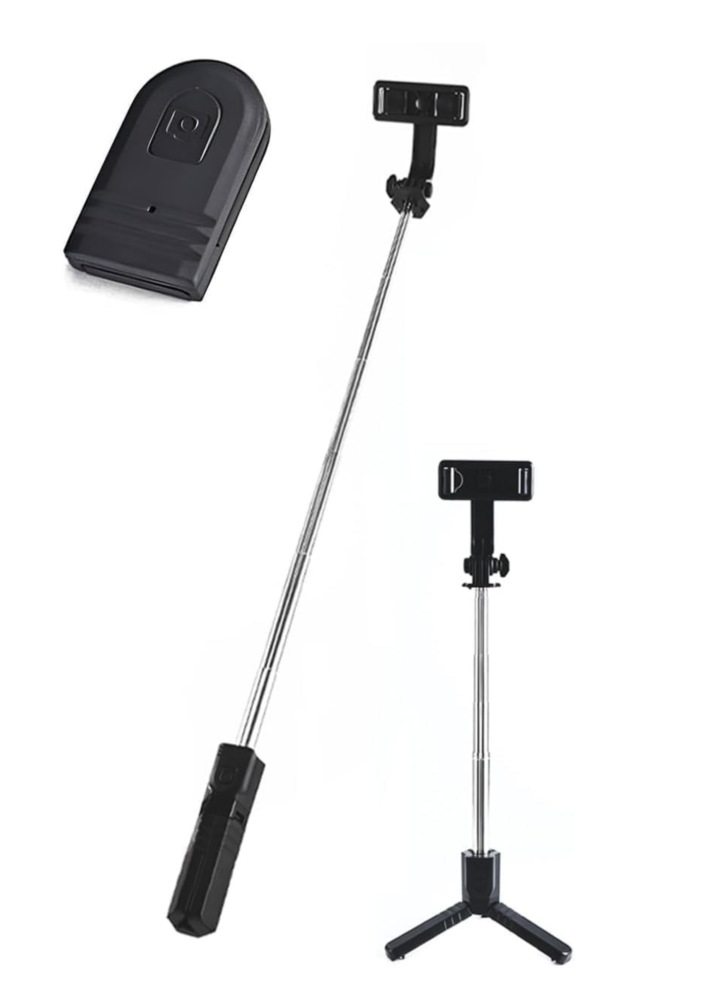 Smartphone Selfie Stick Bluetooth Stativ Teleskop Stange Fernbedienung Handy NEU