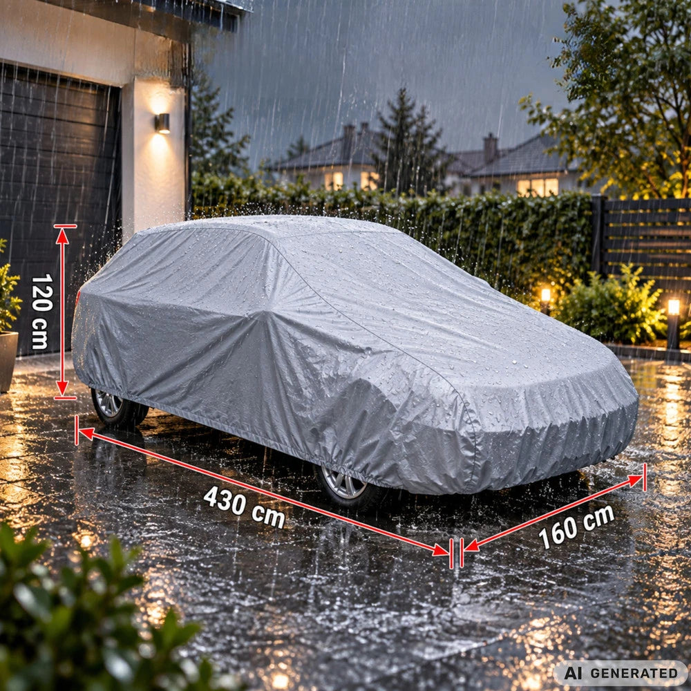 Autoabdeckung Größe M 430 x 160 x 120 cm – wasserdichte PEVA Ganzgarage mit UV-Schutz für Innen & Außen