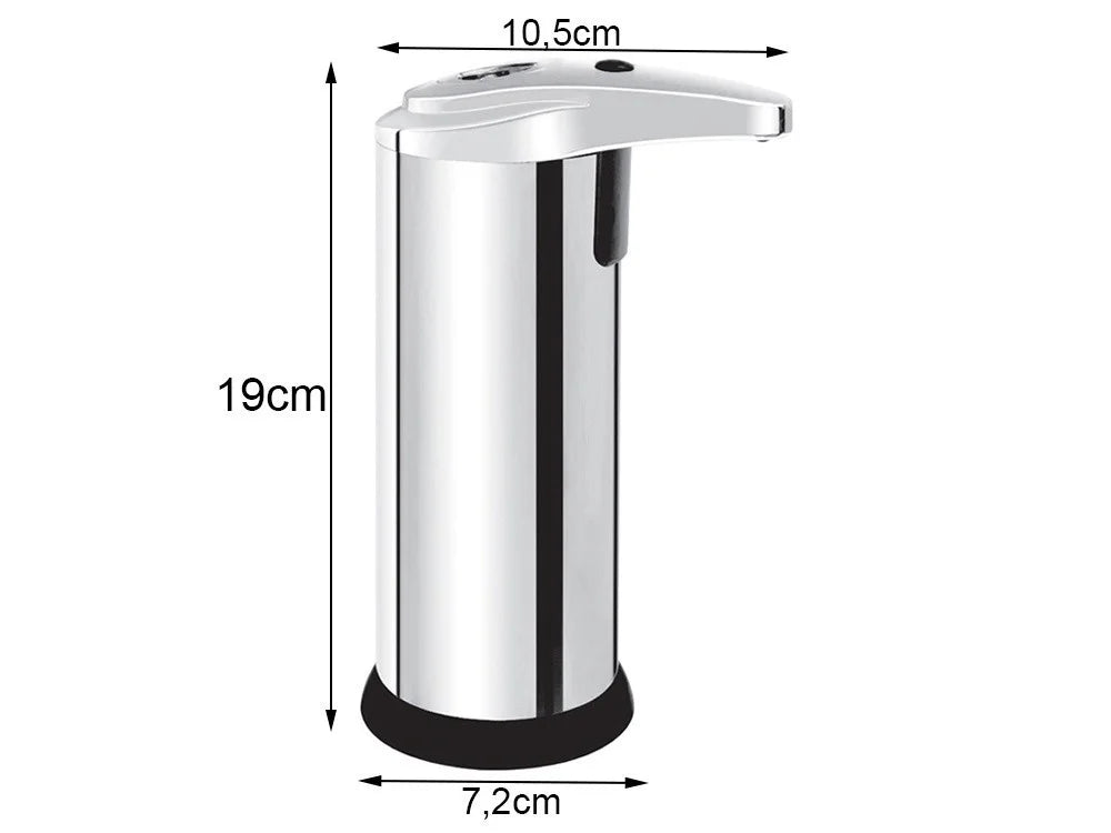 Automatischer Seifenspender 200ml Sensor Berührungslos Flüssigseife Silber