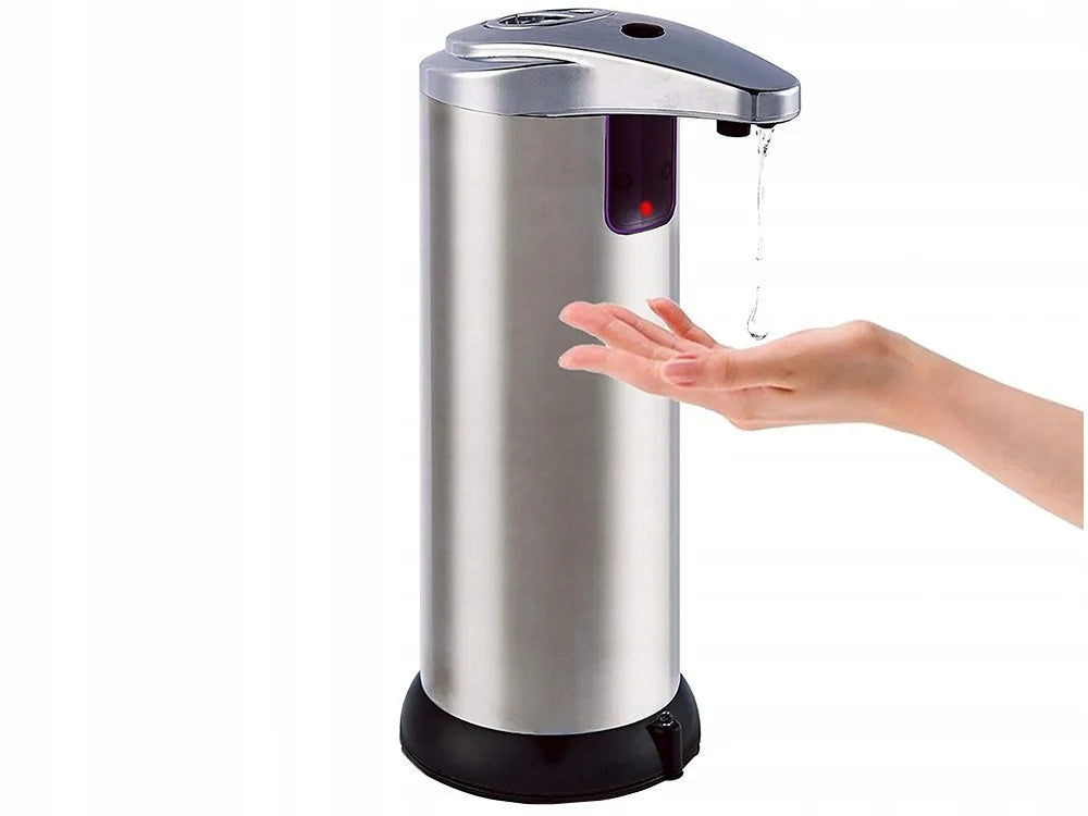 Automatischer Seifenspender 200ml Sensor Berührungslos Flüssigseife Silber
