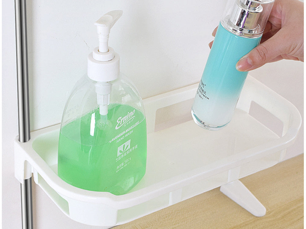 Badezimmerregal über dem WC – Freistehendes Toilettenregal mit 2 Ablagen