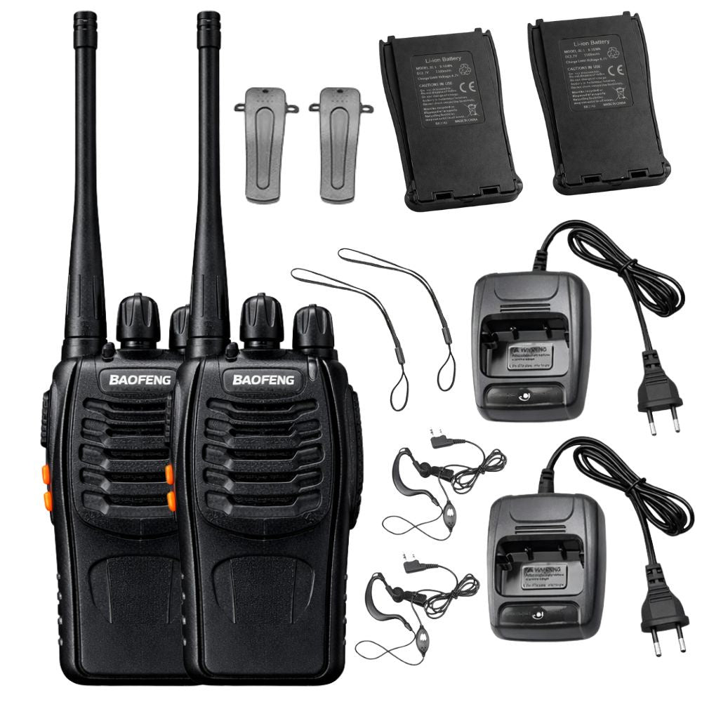 10X BAOFENG PMR446 BF-88E 0.5W 3KM WALKIE TALKIE HANDHELD RADIO AUTO SQUELCH VOX 