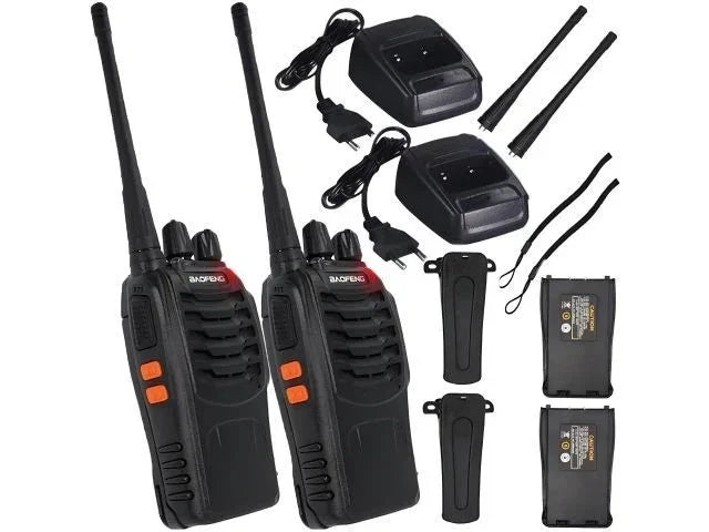 Baofeng Walkie Talkie Funkgerät PMR 16 Kanäle Reichweite 8km Set