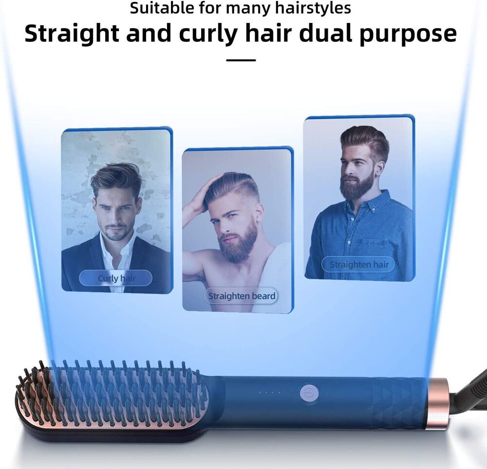 Bartglätter Bürste Männer Schnelle Bartglätter Elektrisch Beard Haarkamm Bart ✅✅