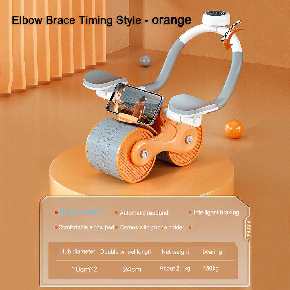 Bauchroller Bauchmuskeltrainer AB Wheel Roller Automatic Rebound