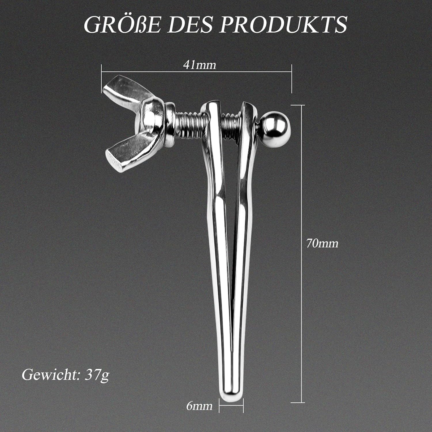 BDSMAGE Dilator Harnröhre Edelstahl Harnröhren Dilatatoren Set,Eichel Stimulator