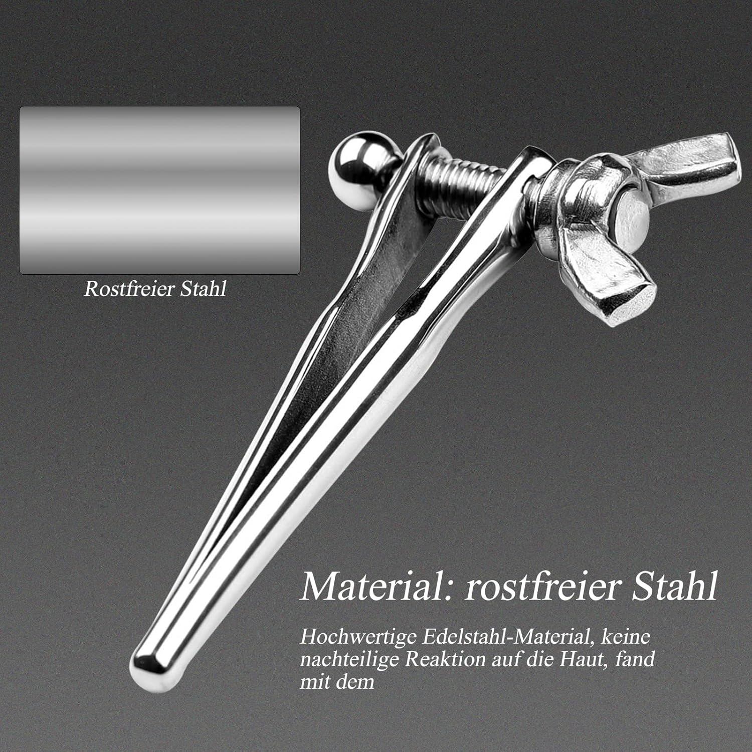BDSMAGE Dilator Harnröhre Edelstahl Harnröhren Dilatatoren Set,Eichel Stimulator