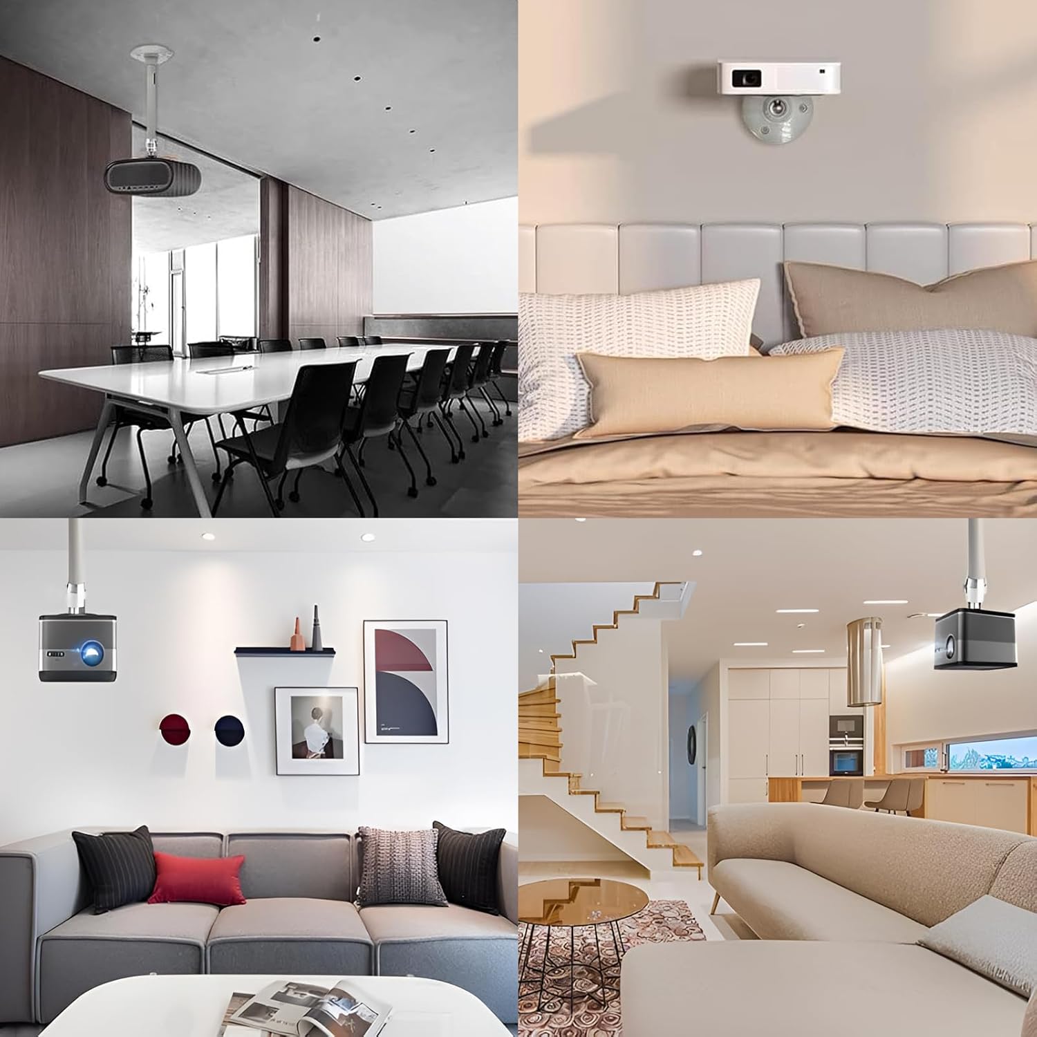 Projector 2 pieces ceiling mount 360° extendable wall mount projector 