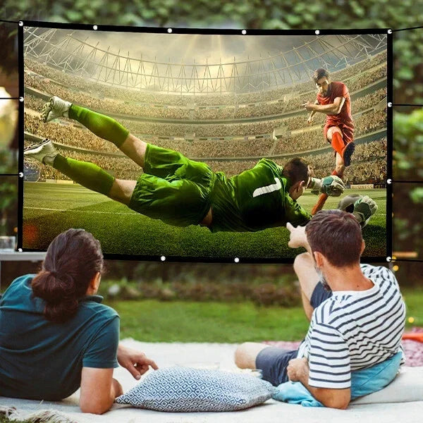 Beamer Leinwand 100 120 150 Zoll 16:9 HD Projektorleinwand Faltbar