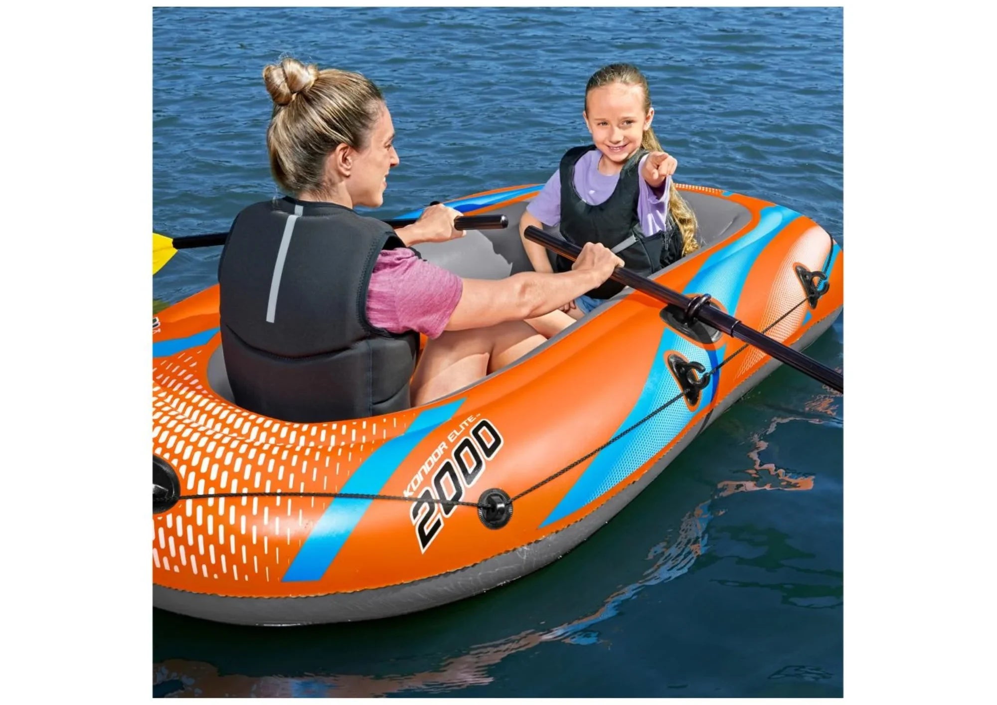 Bestway Kondor 2000 Schlauchboot 2 Personen Set Paddel Pumpe Auswahl