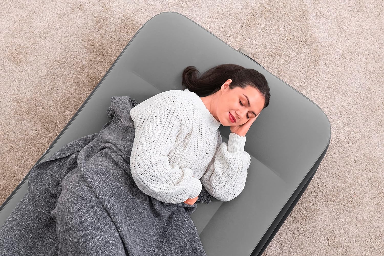 Bestway Luftbett 191x97x46 cm – Einzel Gästebett mit integrierter Pumpe