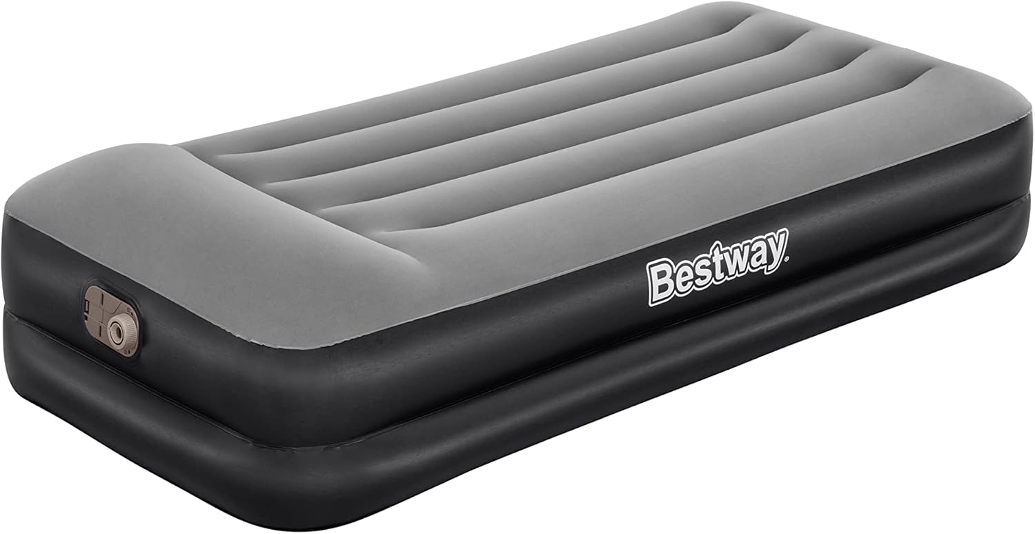 Bestway Luftbett 191x97x46 cm – Einzel Gästebett mit integrierter Pumpe