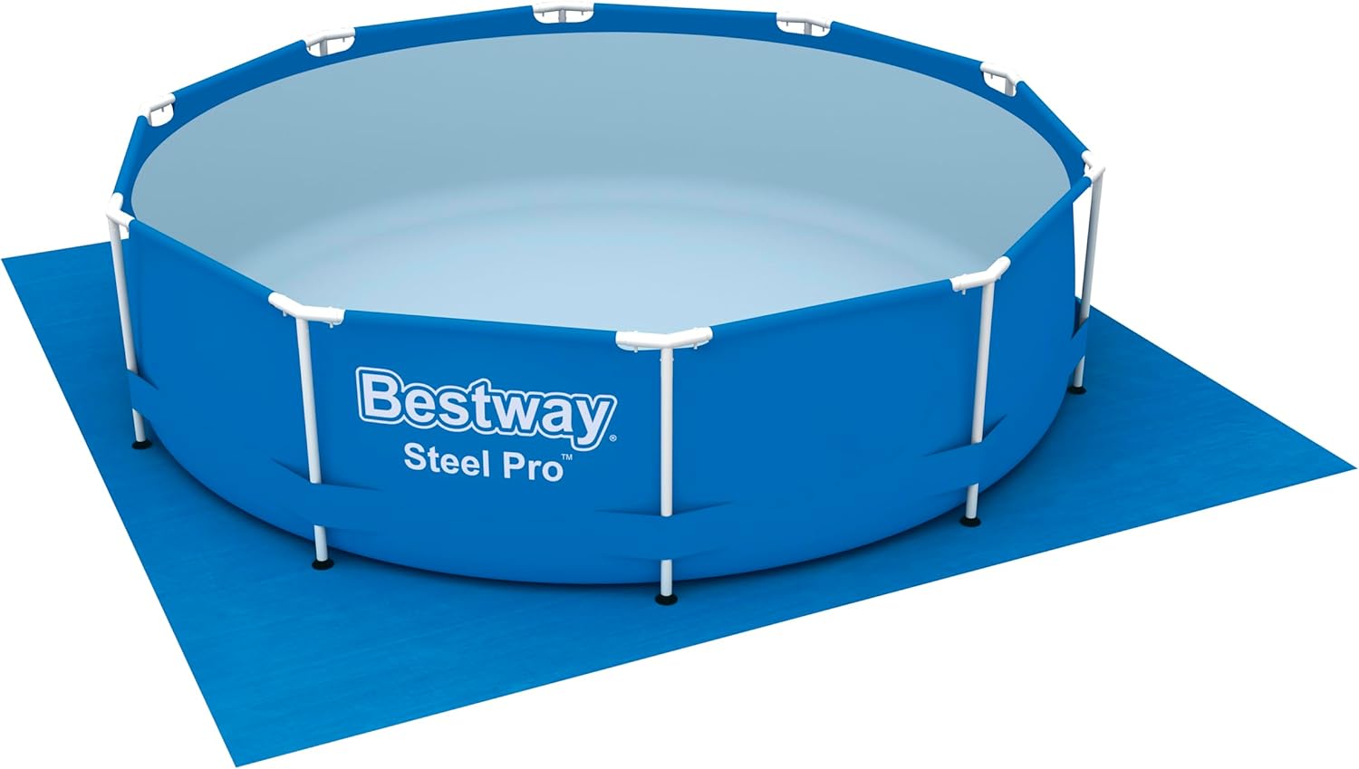 Bestway Pool Bodenplane 335x335 cm PE Unterlage für Aufstellpools bis Ø305 cm