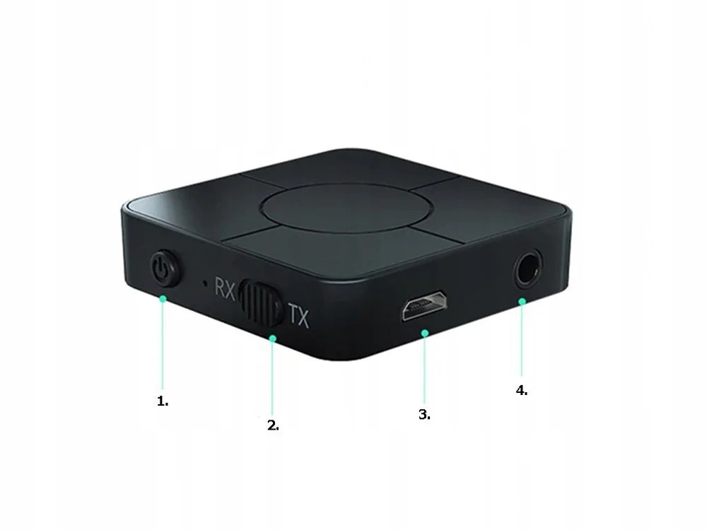Bluetooth 2in1 Audio Adapter Sender Empfänger TX RX 3,5mm AUX TV Auto Kopfhörer
