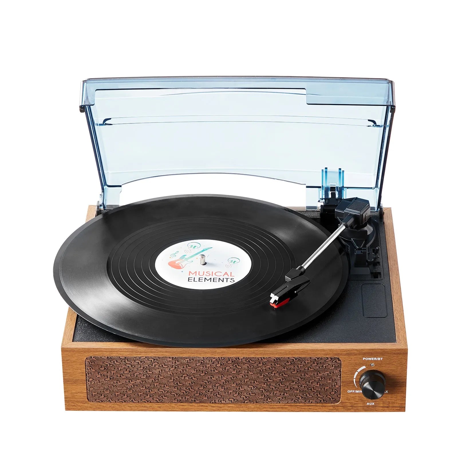 Bluetooth record player turntable with stereo speakers vinyl to MP3 recording