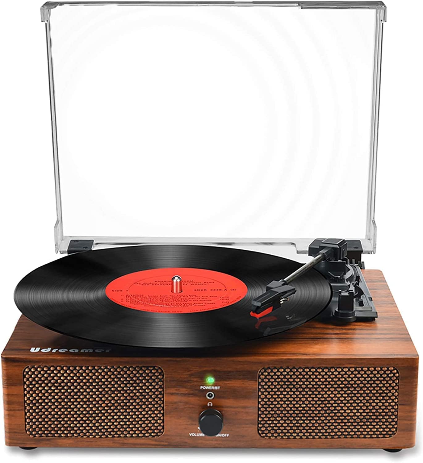 Bluetooth record player turntable with stereo speakers vinyl to MP3 recording